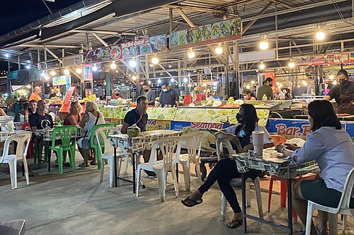 Colourful stalls at a Phuket night market